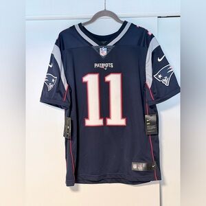 Nike New England Patriots Julian Edelman #11 Jersey NWT Men’s Large Navy Dri-FIT